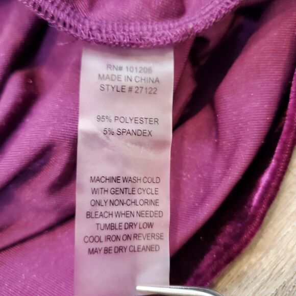 Soft Surroundings Purple Velvet Cowl Neck Tunic Top Asymmetric Whimsigoth Vamp - Picture 10 of 10